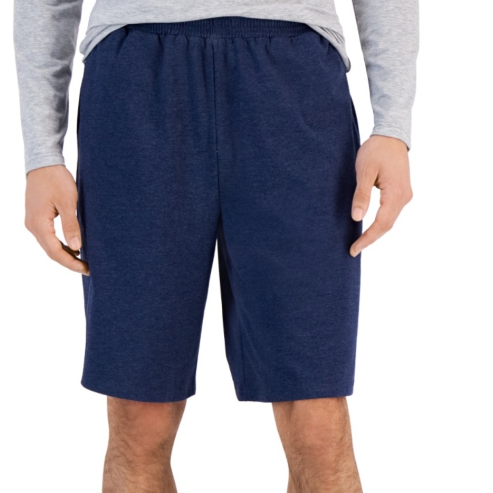 ID Ideology Men's Blue Jersey-Knit Shorts